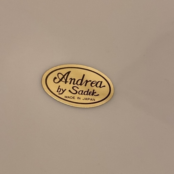 Andrea by Sadek Ceramic Cake Platter and Server. Made in Japan. New. - Picture 5 of 10